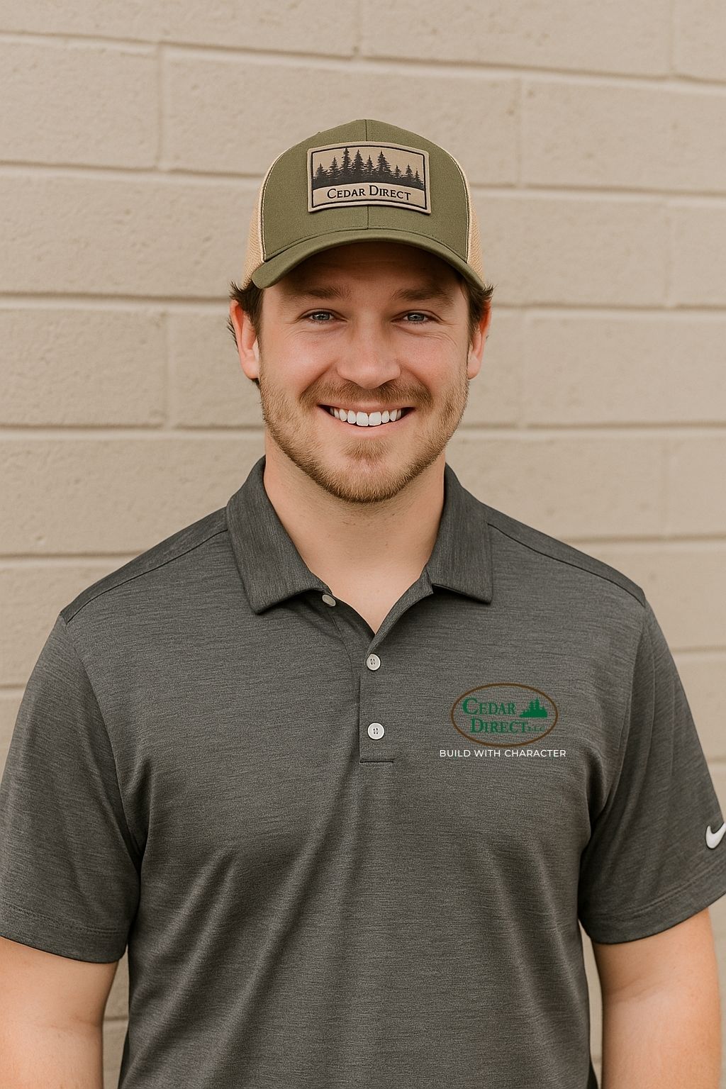 Cedar Direct Embroidered Nike Dri-Fit Polo